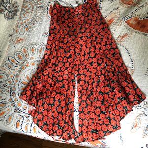 Anthropologie Vintage Style Ruffled Pallazzo Pant